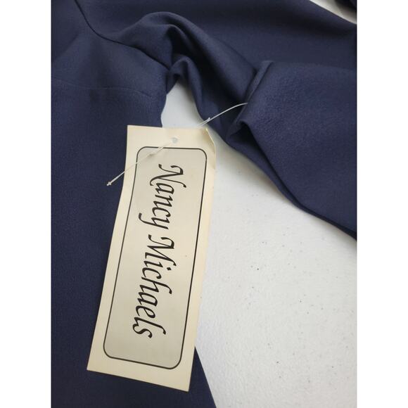 NWT VTG Nancy Michaels Royal Blue 2-Piece Formal Dress & Jacket Women's Size 18P - Picture 16 of 16
